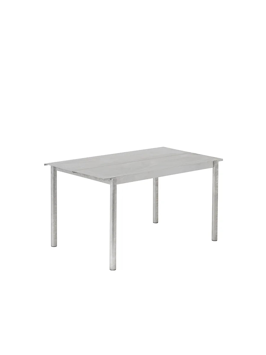 Linear Steel Bord, 140x75 cm från Muuto - Warm Galvanized Steel - Jacobsen Plus