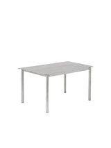 Linear Steel Bord, 140x75 cm från Muuto - Warm Galvanized Steel - Jacobsen Plus