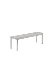 Linear Steel bänk, 170 cm från Muuto - Warm Galvanized Steel - Jacobsen Plus