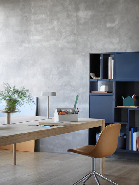 Fiber Side Chair, läder, Swivel Base från Muuto - 2 - Jacobsen Plus
