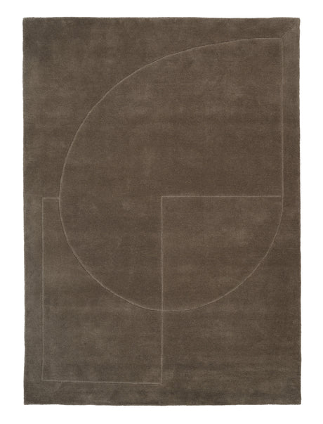 Lineal Poem Matta, Mossa från Linie Design - 140 x 200 cm - Jacobsen Plus