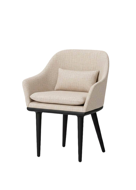 Lunar matstol, stor, svart ek, Main Line Flax 20 HR från Stellar Works - Jacobsen Plus