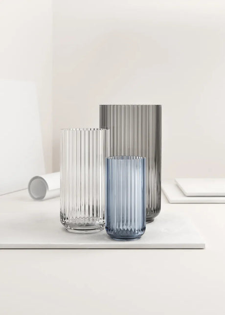 Lyngbyvasen i klart glas från Lyngby Porcelæn - H: 12 / Klar - Jacobsen Plus