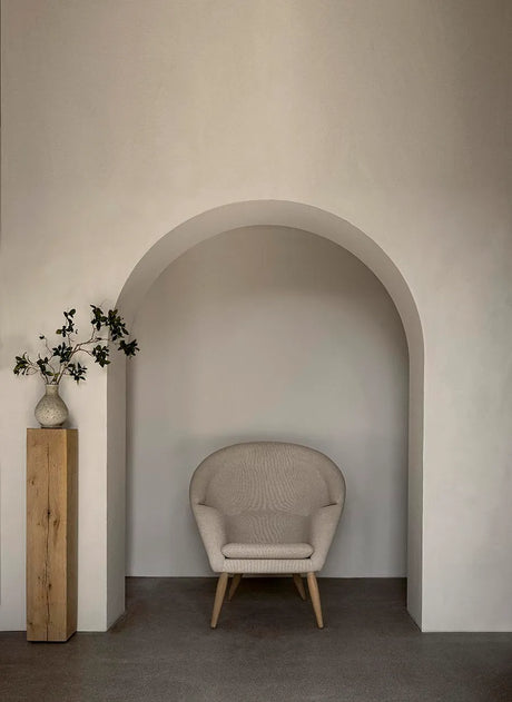 Oda Lounge fåtölj från Audo Copenhagen - Ek - Hallingdal 65 110 - Jacobsen Plus