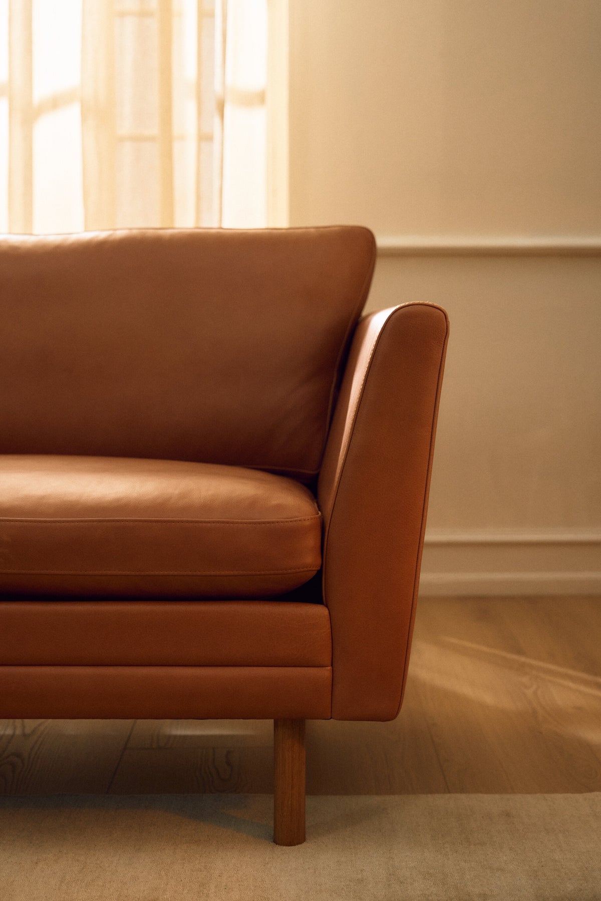 MH2301 Soffa, gefion läder från Mogens Hansen - 2 - Jacobsen Plus