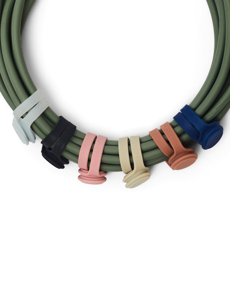 Pedestal - Magnetic Cable Ties, magnetiska kabelsamlare, 3 st. - Charcoal - Jacobsen Plus