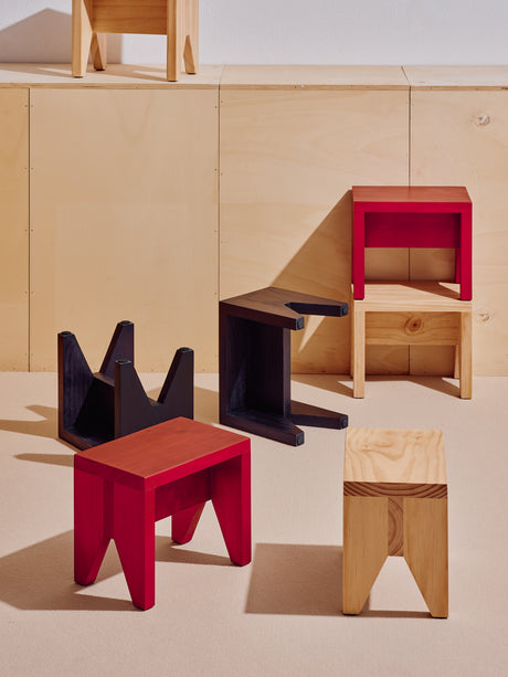 Manolito Stool, kort från HAY - Red - Jacobsen Plus