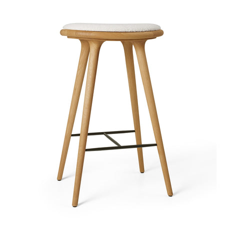 High Stool, oljad ek, Kvadrat Baru 0200, 74 cm hög barstol från Mater - 1 - Jacobsen Plus