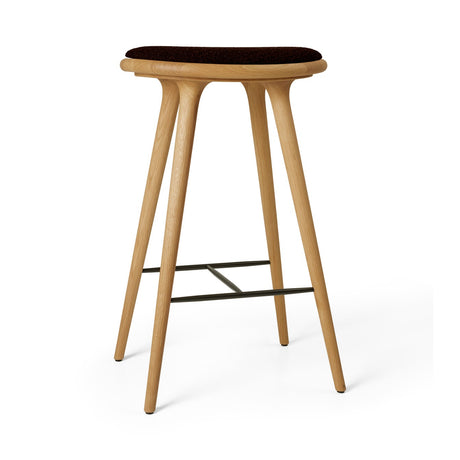 High Stool, oljad ek, Kvadrat Baru 0390, 74 cm hög barstol från Mater - 1 - Jacobsen Plus