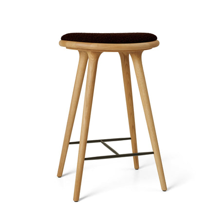 Hög Stool, oljad ek, Kvadrat Baru 0390, 69 cm låg barstol från Mater - 1 - Jacobsen Plus