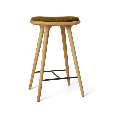 High Stool, oljad ek, Kvadrat Baru 0450, 69 cm låg barstol från Mater - 1 - Jacobsen Plus