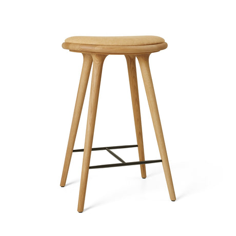 Hög Stool i oljad ek, Kvadrat Clay 0007, 69 cm låg barstol från Mater - 1 - Jacobsen Plus