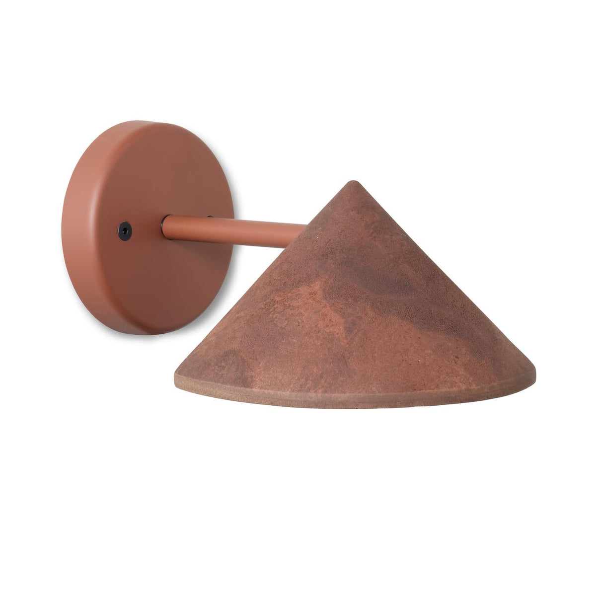 Terra vägglampa från Mater - Coffee Waste Rost Red - Hardwired - Jacobsen Plus
