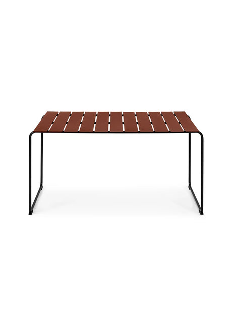 Ocean Trädgårdsbord 140x70, bränd röd från Mater - 3 - Jacobsen Plus