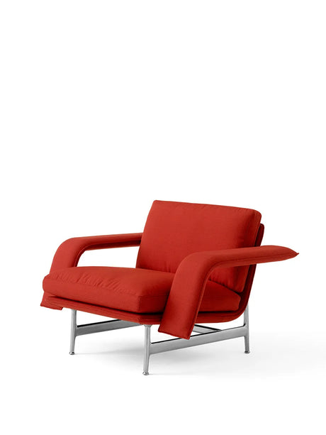 Meantime AV29 Lounge Chair från &Tradition - Fiord 0571 / Polerad aluminium - Jacobsen Plus