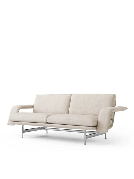 Meantime AV30 2-personers soffa från &Tradition - Ecriture 0210 / Polerad aluminium - Jacobsen Plus