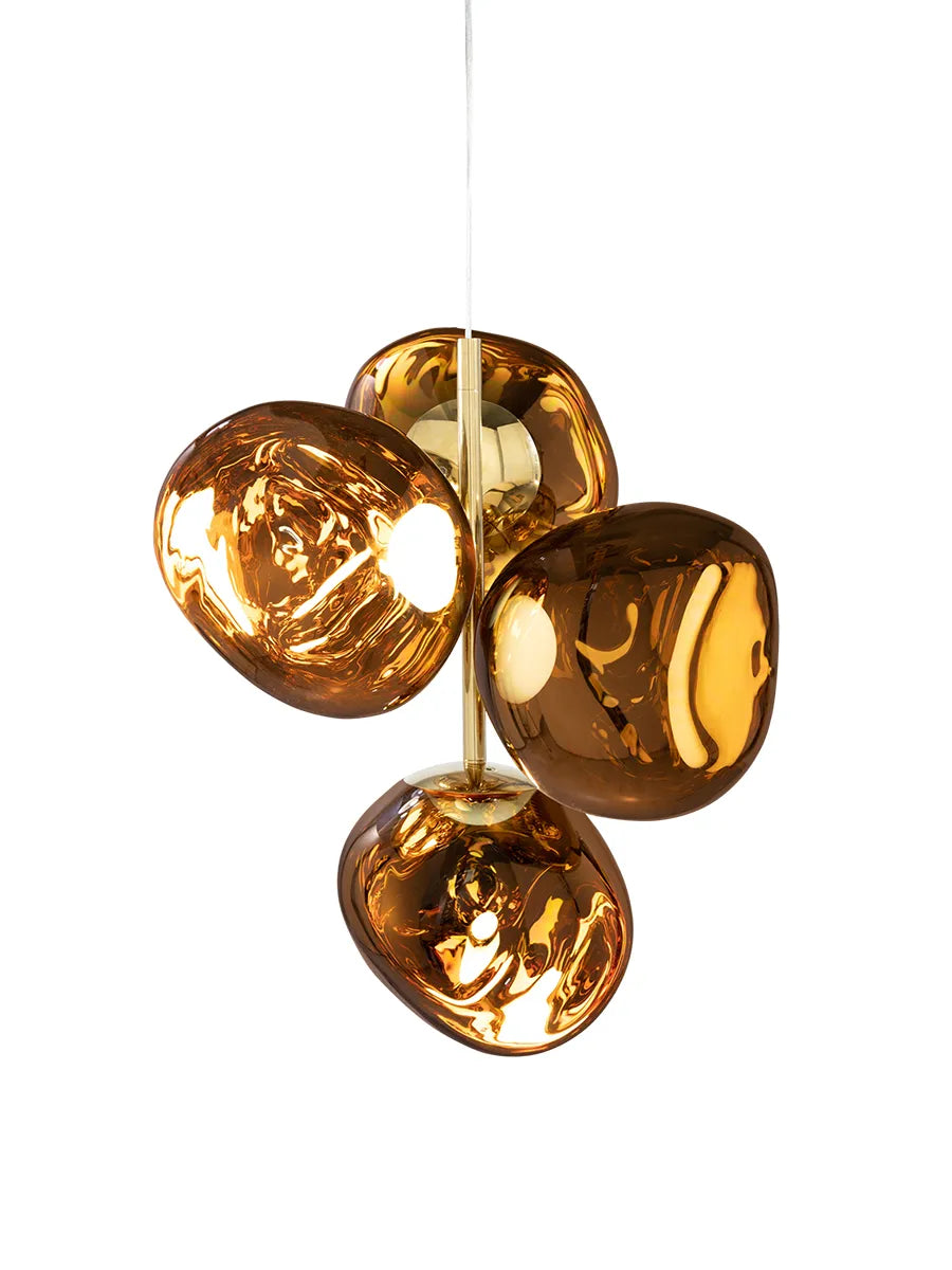 Melt Chandelier Mini från Tom Dixon - Gold - Jacobsen Plus