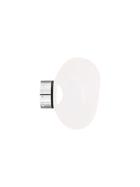 Melt Surface Mini vägglampa från Tom Dixon - Opal - Silver - Jacobsen Plus