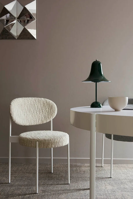 Serie 430 bord, vit av Verner Panton - Ø120 cm - Jacobsen Plus