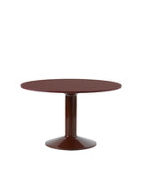 Midst Table Ø 120 cm, linoleum från Muuto - Dark red linoleum - dark red - Jacobsen Plus