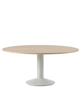 Midst Bord Ø 160 cm, oljad ek från Muuto - Oiled Oak - Grey - Jacobsen Plus
