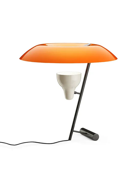 Model 548 Bordslampa från Astep - Sortlakeret med orange skærm - Jacobsen Plus