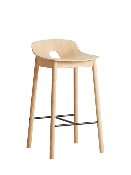 Mono Bar Stool från Woud - Lav (sædehøjde 65 cm) / Svart - Jacobsen Plus