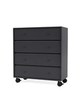 1125 Byrå inkl. hjul från Montana - Anthracite - Jacobsen Plus