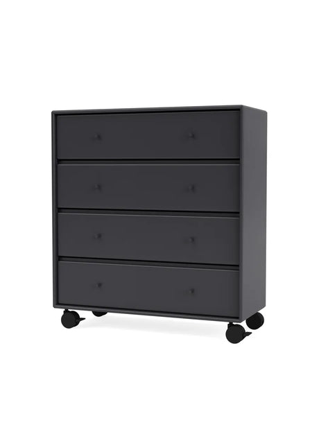 1125 Byrå inkl. hjul från Montana - Anthracite - Jacobsen Plus