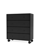 1125 Byrå inkl. hjul från Montana - Black - Jacobsen Plus