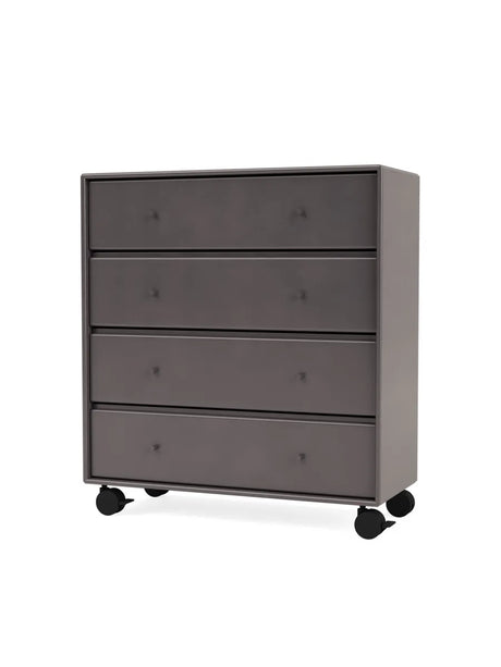1125 Byrå inkl. hjul från Montana - Anthracite - Jacobsen Plus