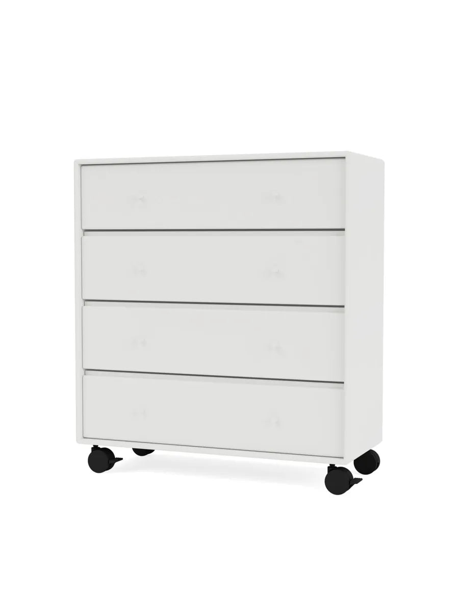 1125 Byrå inkl. hjul från Montana - White - Jacobsen Plus