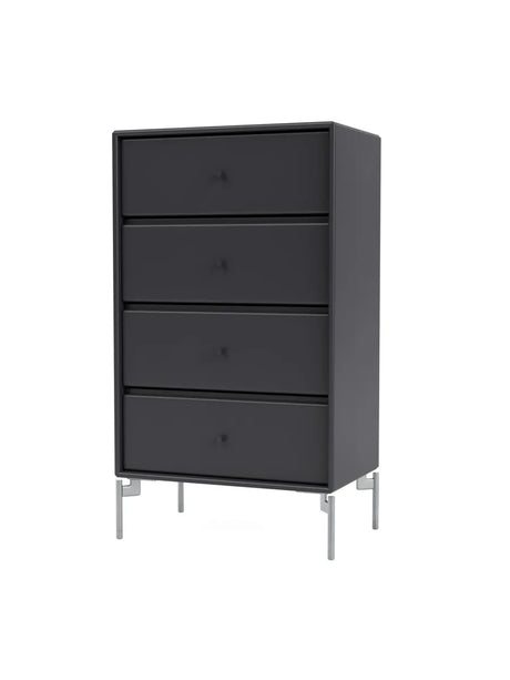 1143 lådmodul inkl. ben från Montana - Anthracite / Krom / 30 cm - Jacobsen Plus