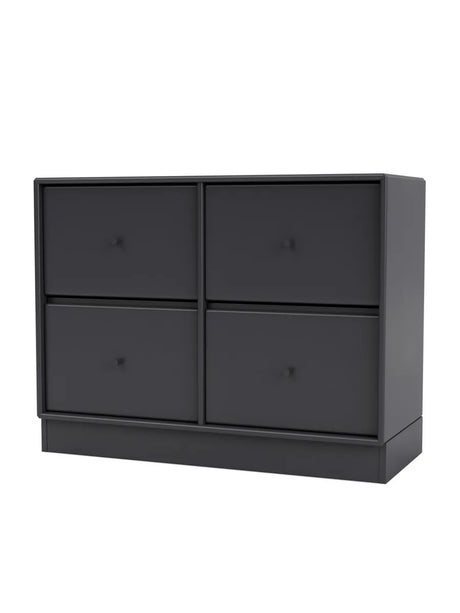 4124 Byrå inkl. sockel från Montana - Anthracite / Sokkel 3 cm - Jacobsen Plus