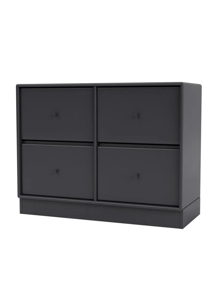 4124 Byrå inkl. sockel från Montana - Anthracite / Sokkel 7 cm - Jacobsen Plus