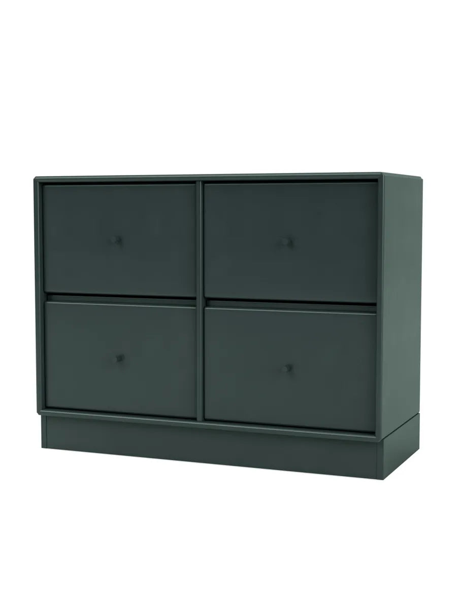 4124 Byrå inkl. sockel från Montana - Black Jade / Sokkel 7 cm - Jacobsen Plus