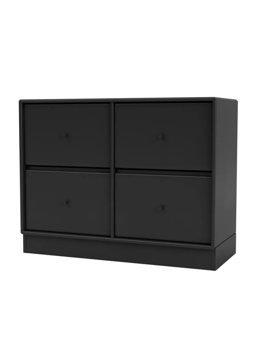 4124 Byrå inkl. sockel från Montana - Black / Sokkel 7 cm - Jacobsen Plus