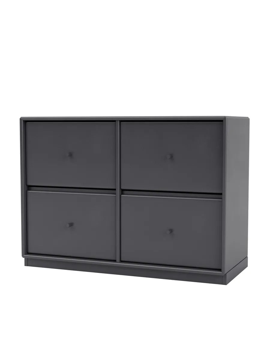 4124 Byrå inkl. sockel från Montana - Coal / Sokkel 3 cm - Jacobsen Plus