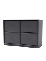 4124 Byrå inkl. sockel från Montana - Coal / Sokkel 3 cm - Jacobsen Plus