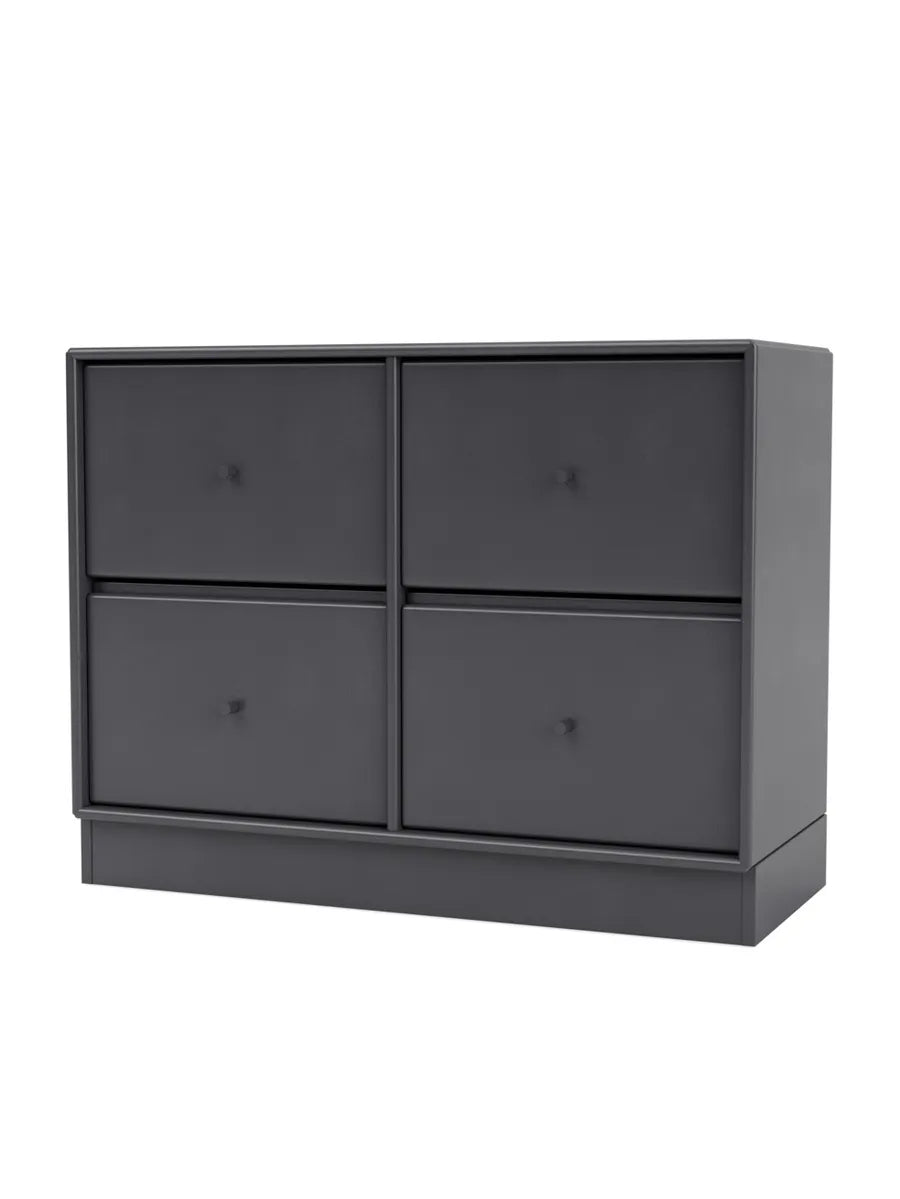 4124 Byrå inkl. sockel från Montana - Coal / Sokkel 7 cm - Jacobsen Plus