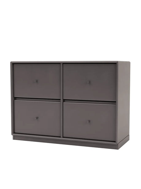 4124 Byrå inkl. sockel från Montana - Anthracite / Sokkel 3 cm - Jacobsen Plus