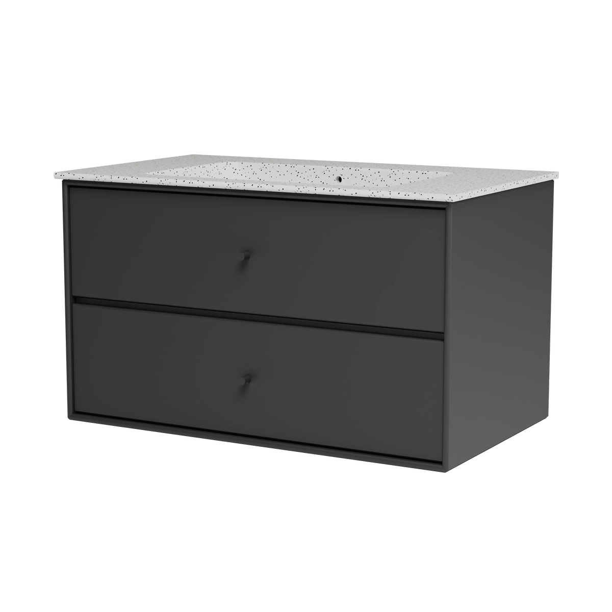 Montana Basin SU1401 – badrumsmodul med tvättställ, 83 cm - Anthracite - Jacobsen Plus
