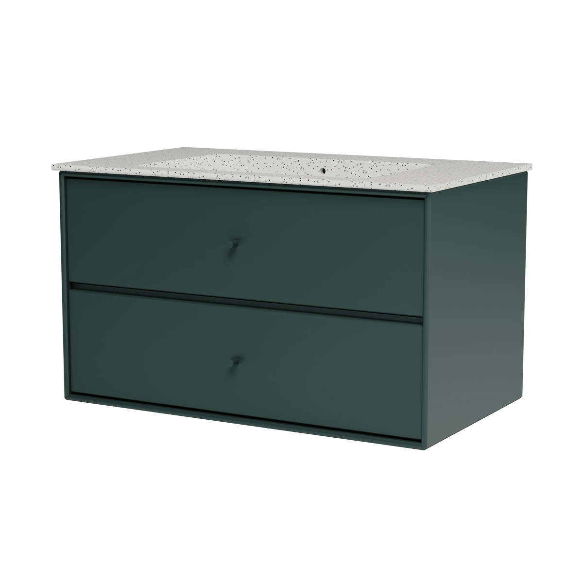 Montana Basin SU1401 – badrumsmodul med tvättställ, 83 cm - Black Jade - Jacobsen Plus