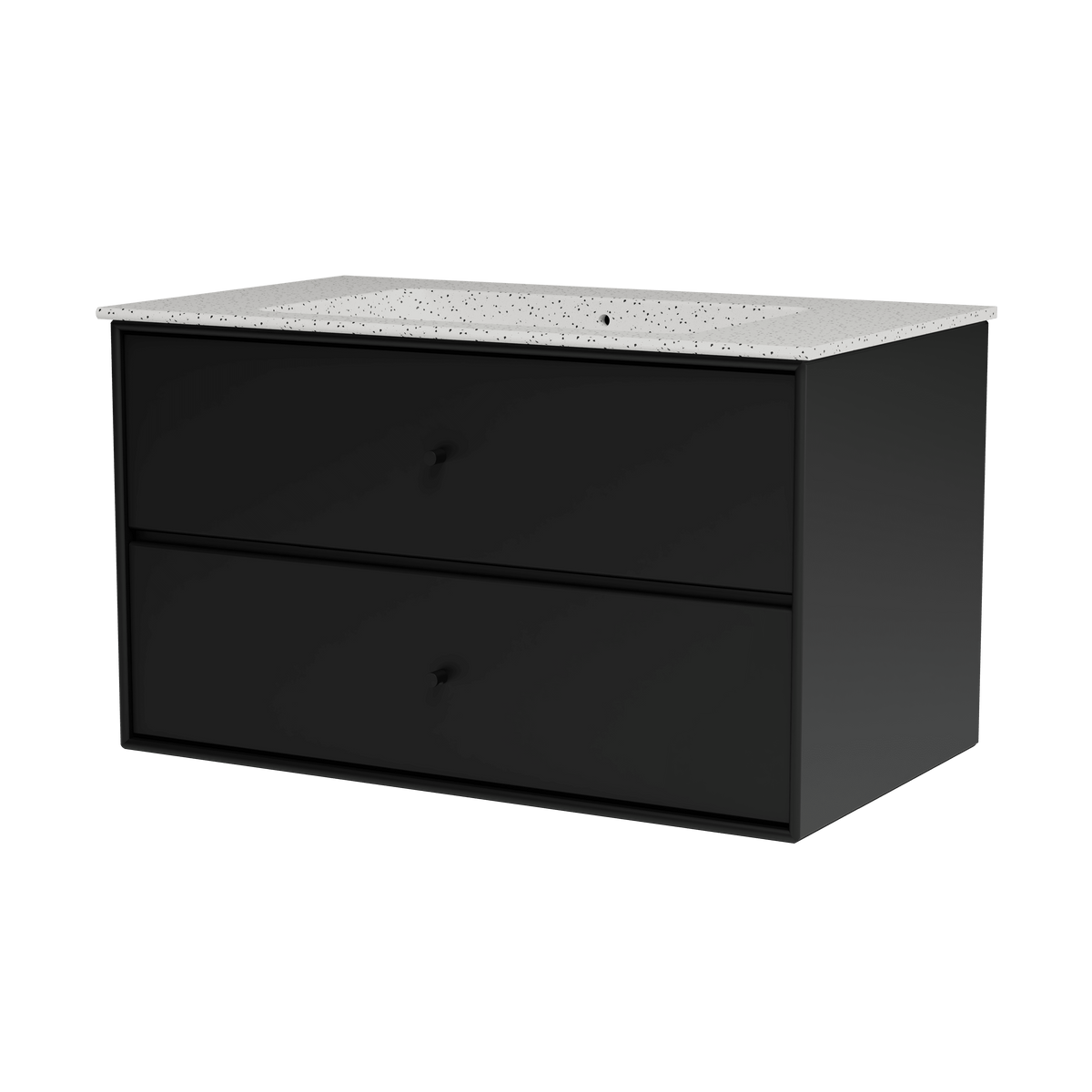 Montana Basin SU1401 – badrumsmodul med tvättställ, 83 cm - Black - Jacobsen Plus