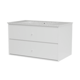 Montana Basin SU1401 – badrumsmodul med tvättställ, 83 cm - Snow - Jacobsen Plus