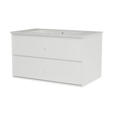 Montana Basin SU1401 – badrumsmodul med tvättställ, 83 cm - White - Jacobsen Plus