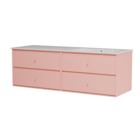 Montana Basin SU2402 – badrumsmöbel med tvättställ, 141 cm - Clay - Jacobsen Plus
