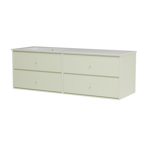 Montana Basin SU2404 – badrumsmodul med handfat, 141 cm - Clay - Jacobsen Plus