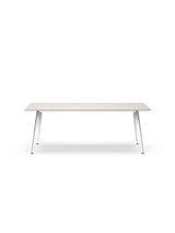 JW2090 bord från Montana - White oak (finér eg) / Aluminium (poleret) - Jacobsen Plus