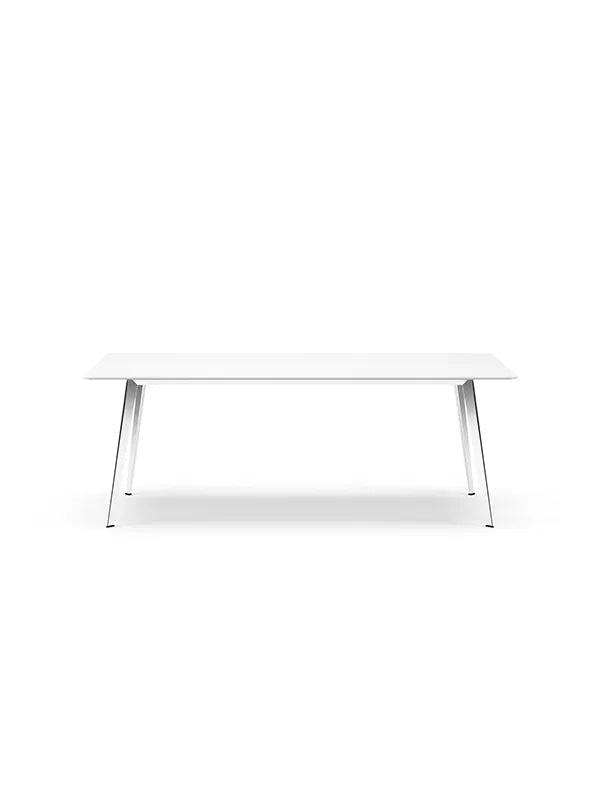 JW2090 bord från Montana - Snow (Silk laminat) / Aluminium (poleret) - Jacobsen Plus